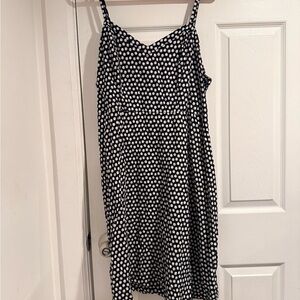 Old Navy Black and White Sea Shells Spots Dress
